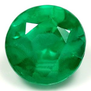 1.76 ct Round Green Natural Emerald